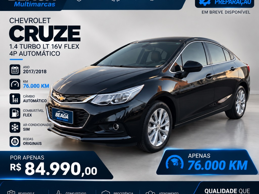 Chevrolet Cruze 2017/2017 na beága Multimarcas em Belo Horizonte